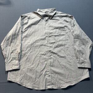 GS Men Long-Sleeved White Shirt Sz M Pre-Owned